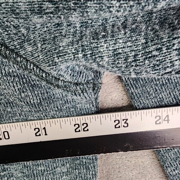 Mens Heathered Green Gap Pullover Sweater 1/4 Zip Long Sleeve Mock Neck Size L - Picture 9 of 11